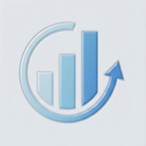 The SiteGlance app icon: a rising bar chart inside a circular arrow.